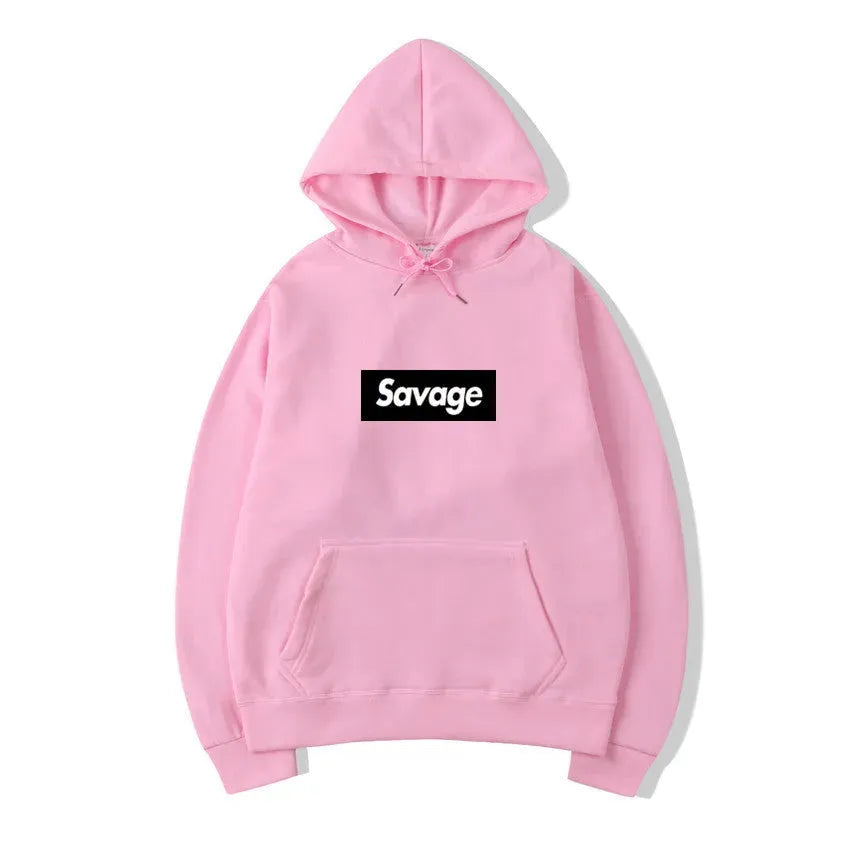 Hip Hop Hooded Sweatshirt with Letters - Bellarte Enchanté Hip Hop Hooded Sweatshirt with Letters